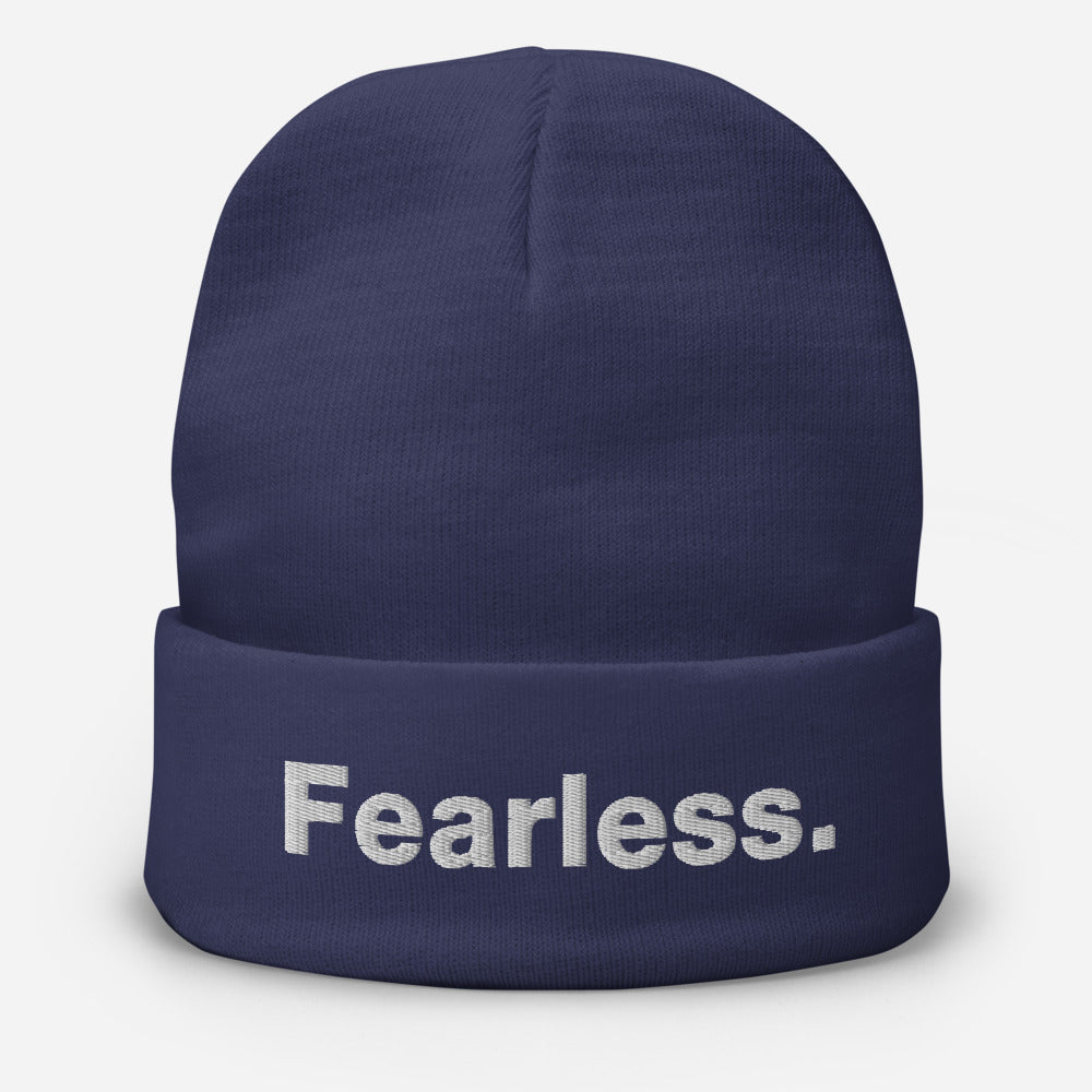 Fearless Embroidered Beanie