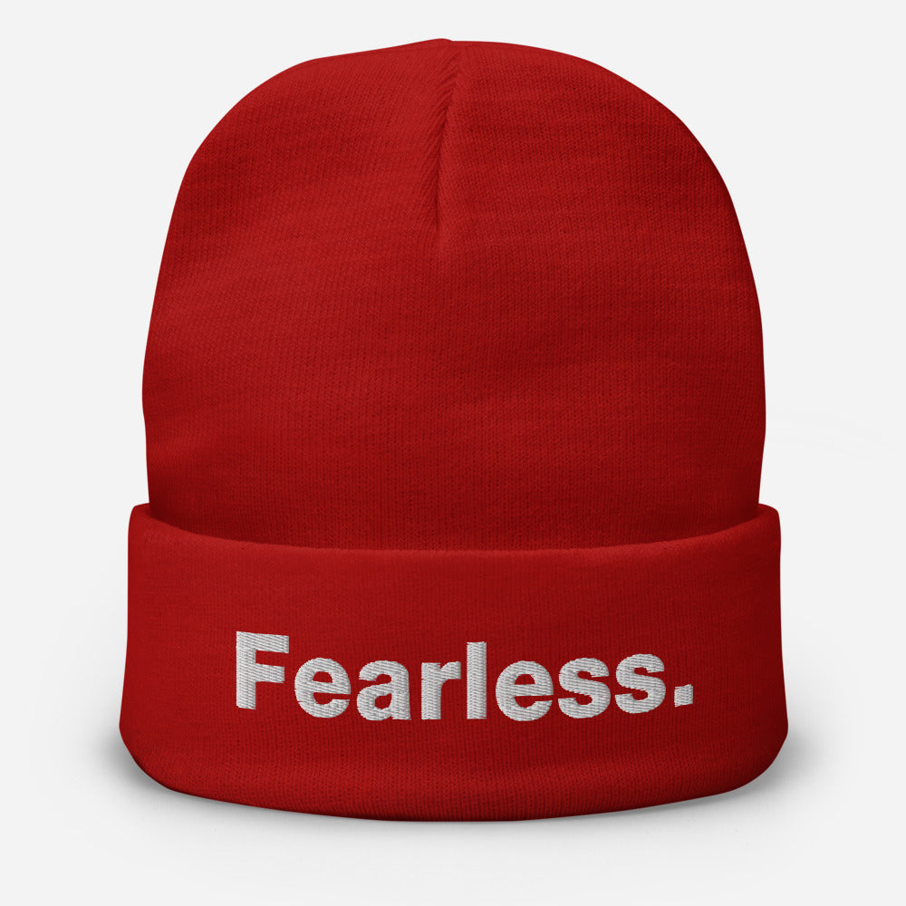 Fearless Embroidered Beanie