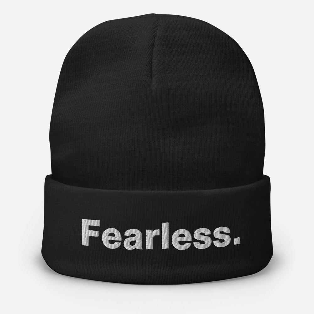 Fearless Embroidered Beanie