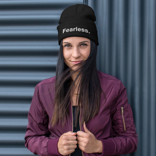 Fearless Embroidered Beanie