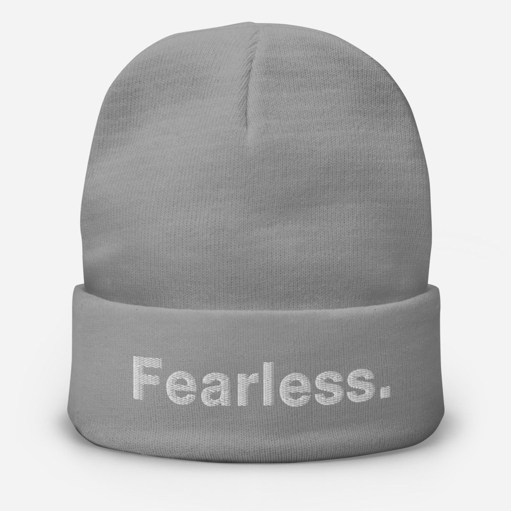 Fearless Embroidered Beanie