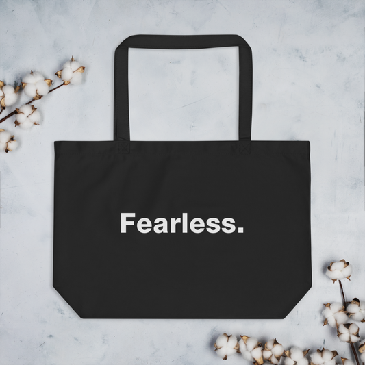 Large Organic FEARLESS Tote Bag